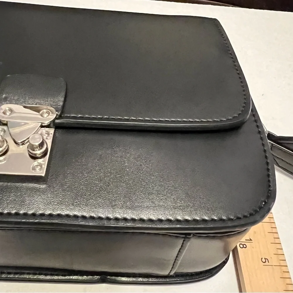 KC JAGGER Black & Silver Studded Leather Crossbody Bag - Picture 8 of 11